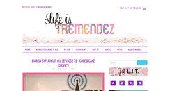 Desktop Screenshot of lifeistremendez.com